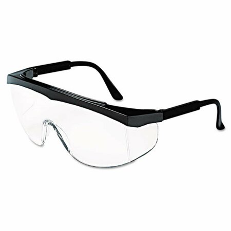 EXOTIC Stratos Safety Glasses, Black Frame, Clear Lens EX529212